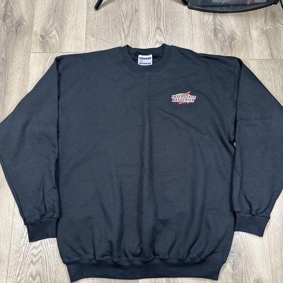 Vintage Interstate Batteries Pullover Crewneck Sweatshirt - Mens Large L - Picture 2 of 5